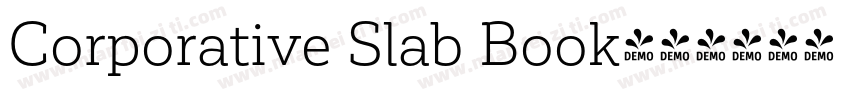 Corporative Slab Book字体转换